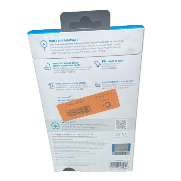 Speck Presidio2 Grip MagSafe Case iPhone 15 Pro Max 6.7" Purple NEW - Picture 2 of 6